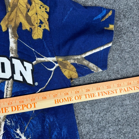 NASCAR Jimmie Johnson Blue and White Camo All Over Print Graphic Tee - Picture 4 of 6